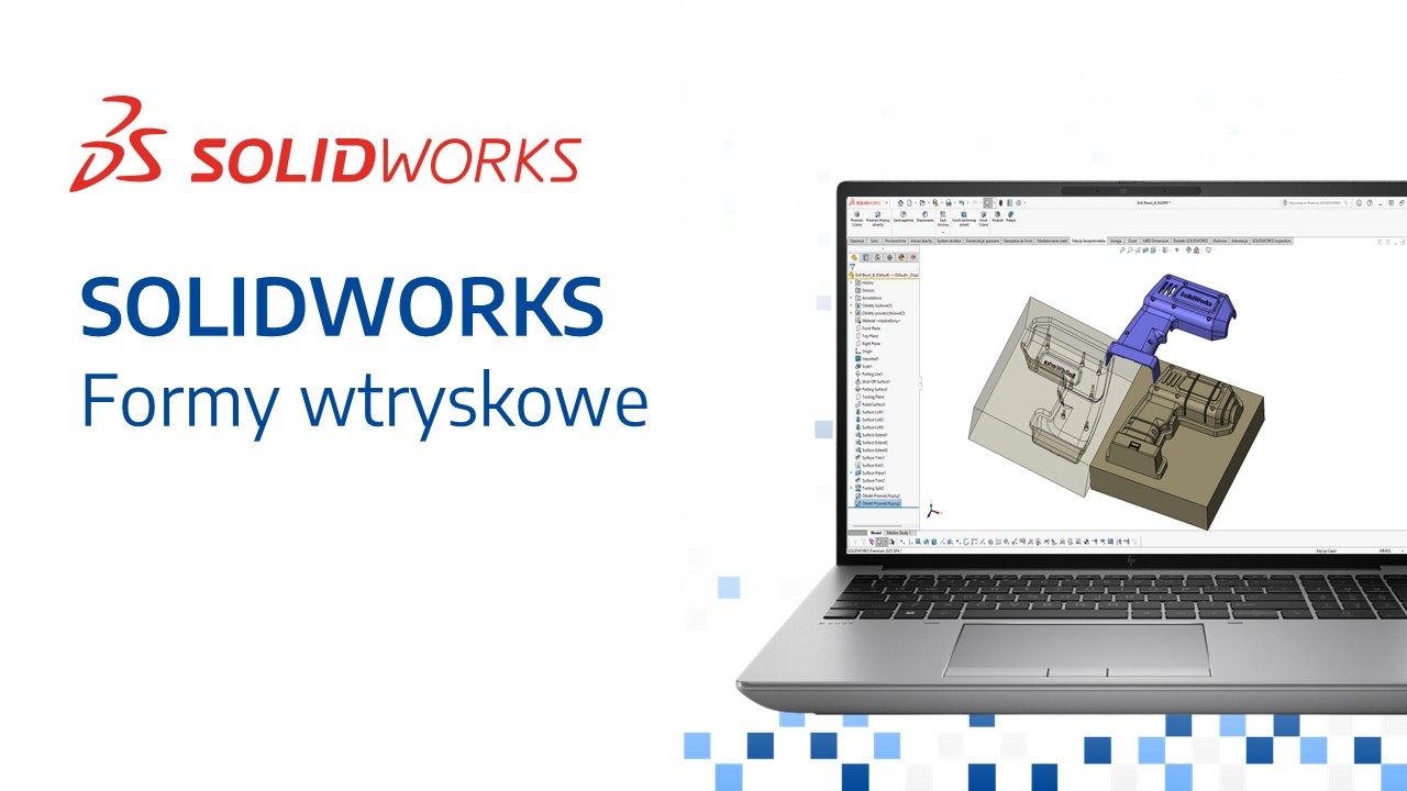 SOLIDWORKS - Formy wtryskowe